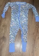 6/12 Months Little Sleepies Leopard Love Zippy ONE PIECE SLEEPER