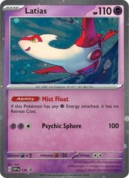 Latias 139 Scarlet & Violet Promo Cosmo Holo