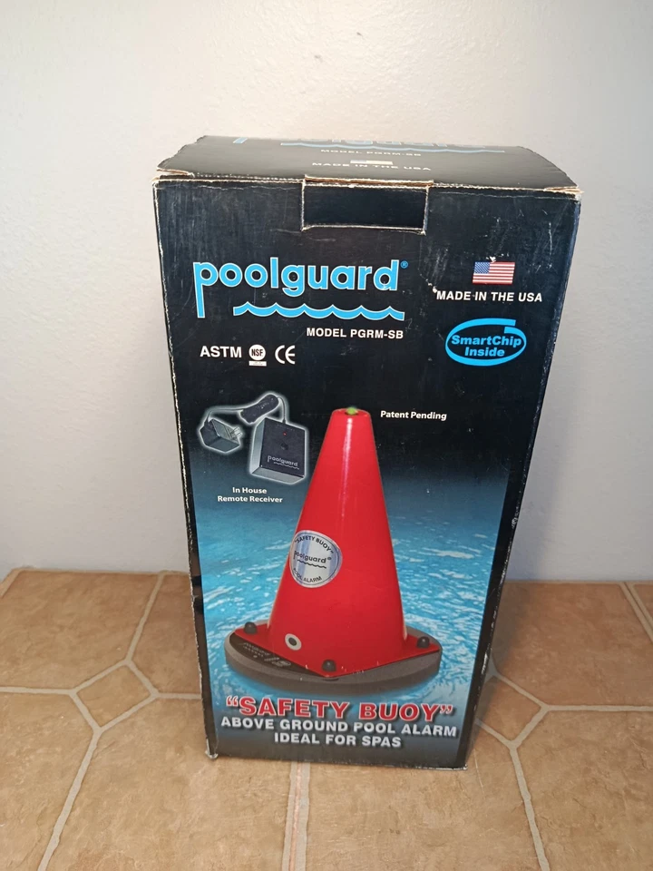 Nueva alarma de boya de seguridad Poolguard para piscinas o spas sobre el suelo - Hecha en EE. UU. Foto 4 de 4