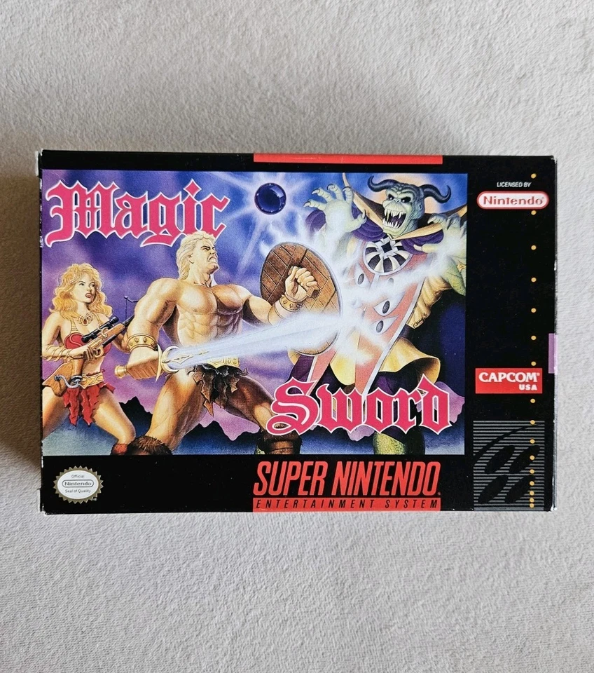 MAGIC SWORD SUPER NINTENDO COMPLETE IN BOX - Image 2 of 4