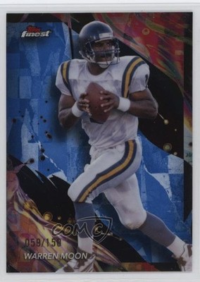 2024 Topps Finest Uncommon Blue Refractor 59/150 Warren Moon #120 HOF m5e
