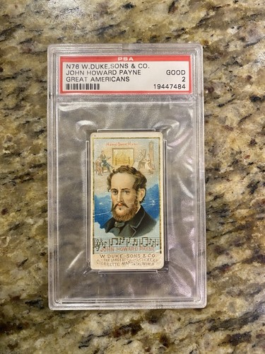 1888 N76 Duke #35 John Howard Payne — PSA 2