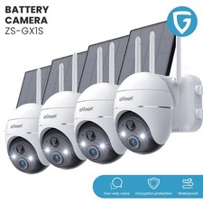 4PCS ieGeek Outdoor Wireless Solar Security C...