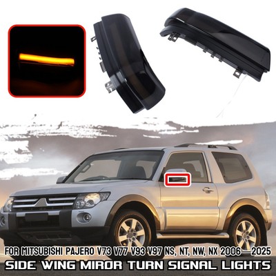 2xSide Wing Mirror Turn Signal Light For Mitsubishi Pajero NS NT NW NX 2006-2025