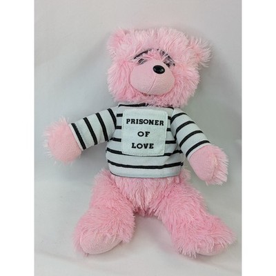 Pink Bear Plush Prisoner of Love 13 Inch Toy Network Stuffed Animal Toy