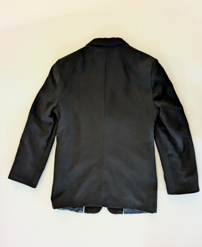 Izod Wool Single-Breasted Blazer Jacket Boys Size 12 Black Formal Social - Picture 2 of 9