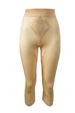 Rago Shapewear Diet Minded Mid-Calf Hi-Waist Capri Beige Pant Liner Size 32/XL