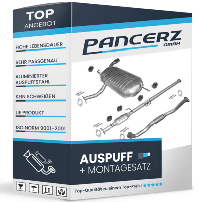 Auspuff für HYUNDAI TUSCON und KIA SPORTAGE 2.0i 4X4 ab 2004 +Rohr Auspuffanlage