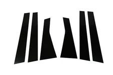 6X Side Window B Pillar Post Panel Cover Trim Plates Dec For Jeep Cherokee 2014+