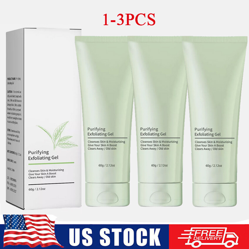 1-3X Purifying Exfoliating Gel Deep Cleansing Purifying Scrub Gel For Body&Face