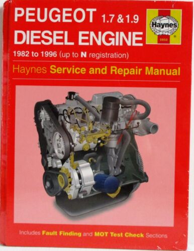 Haynes - Peugeot 1.7 & 1.9 Diesel Engine (1982 - 1996) Service & Réparation - Photo 1/7