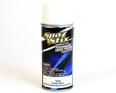 .Spaz Stix 15259 Candy Yellow Hard Anodized Candy Aerosol Paint 3.5oz