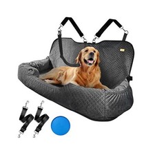 Large Dog Car Seat for 100lbs Dog Bed Car Seat Fully Detachable Washable Extr...