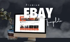 ebay SEO listing template, free logo design and 30 sec video ad for ebay store