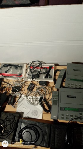 Large Lot of Vintage Dictaphone Voice Accessories UNTESTED SEE IMAGES & DESC - Picture 7 of 16