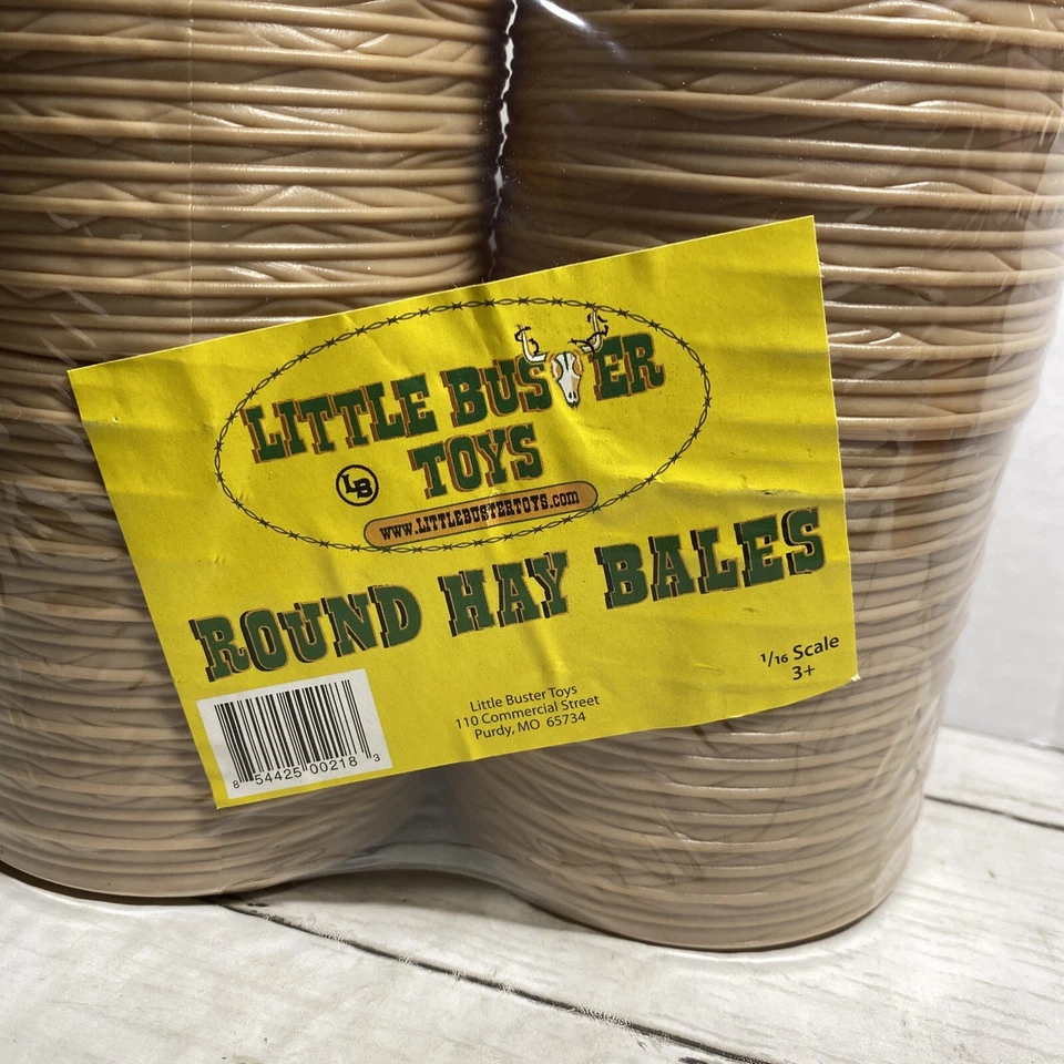 Little Buster Round Hay Bales 1/16 Scale  4 Ct New Sealed - Image 3 of 3
