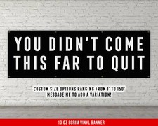 Motivational Home Gym Banner - Inspirational Weightlifting Wall Art