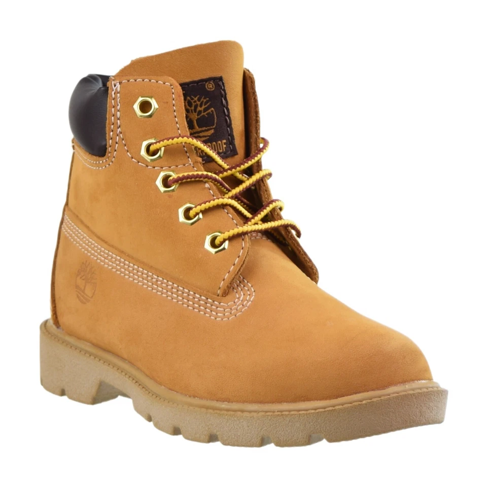 Timberland 6 pulgadas premium impermeables niños pequeños botas trigo 10760 Foto 2 de 4
