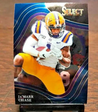 2022 Panini Select Draft Picks #173 Ja’marr Chase Field Level Card - Bengals
