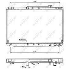 Radiatore raffreddamento motore NRF per Toyota Camry Station Wagon_V1_