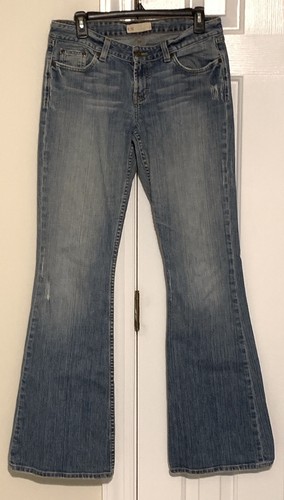 BKE Buckle Jeans Damen Gr. 32 x 34 STAR Blue Denim Stretch Flare Bell Bottom