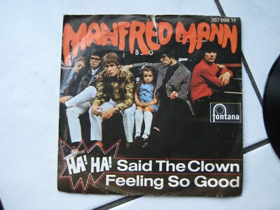  Vinyl Single     Manfred Mann  -  Haha Said the clown 1966