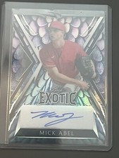 2023 Leaf Exotic Phillies Mick Abel Auto Purple Refractor 1/2