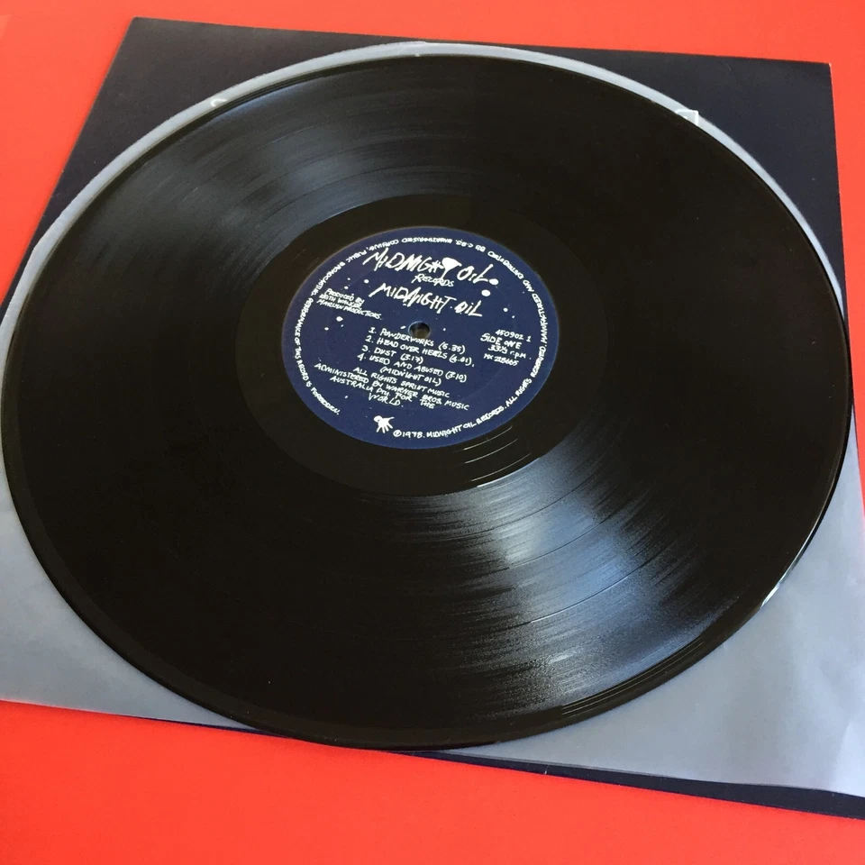 Midnight Oil Vinyl Record Self Titled LP Plus Inner Sleeve Promo Copy - Image 2 of 4