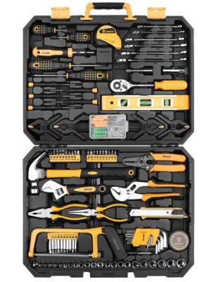 Auto Repair Tool Kit 168 Pieces Package Socket Wrench Set with Storage Box