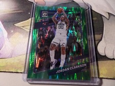 2021-22 Donruss Optic Basketball Jordan Clarkson #86 GREEN WAVE Prizm Jazz