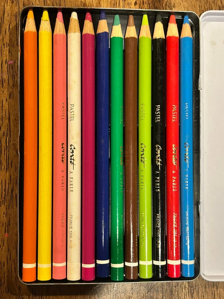 Lápis pastel CONTE A PARIS - 12 cores - vintage - Imagem 3 de 3