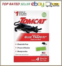 Tomcat Super Hold Glue Traps Mouse Size, Contains 4 Traps - Captures Mice..