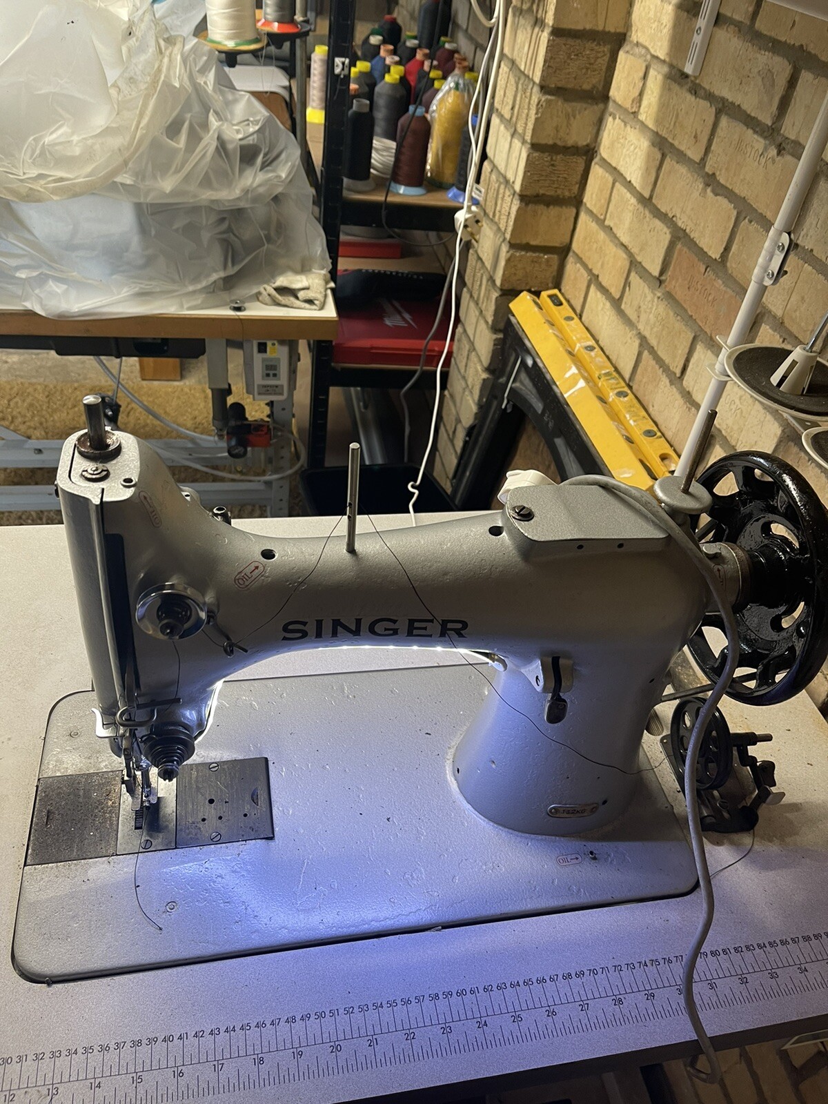 Singer 132K6 Heavy Duty Industrial Sewing Machine. In Refurbished State
