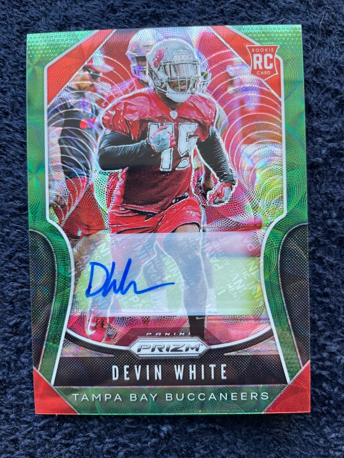 Devin White #312 - 2019 Panini Prizm - Rookie Autographs Prizm Green Scope /75