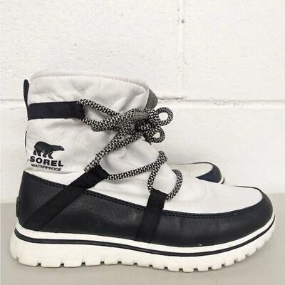 Sorel WMNS 7 Botte D'Hiver Blanche Noire Douce Cozy Explorer Fleece Douce NL2744 - Photo 1/4