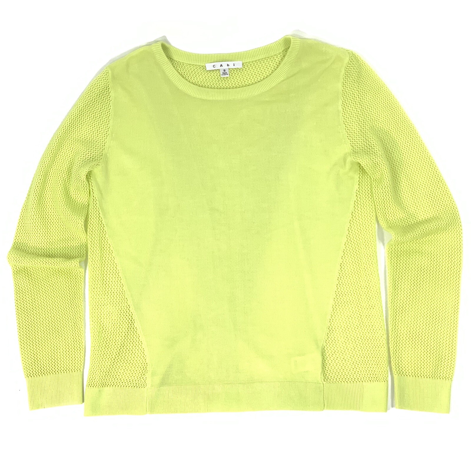 $89 Cabi Lemon Lime Split Back Pullover Size S - image 5