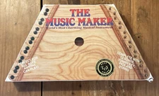 The Music Maker Lap Harp Zither Instrument in Original Box 14 Song Sheets