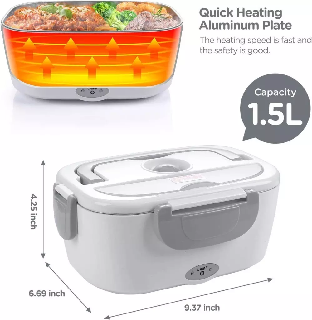 40w Mejor Loncheras Para Comida Caliente Rapido Termica Electrica Mujer  Hombre