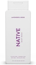 NATIVE - Body Wash - Lavendar and Rose - 18 fl oz - NEW