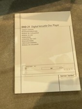 Mode d'emploie Harman Kardon DVD 21
