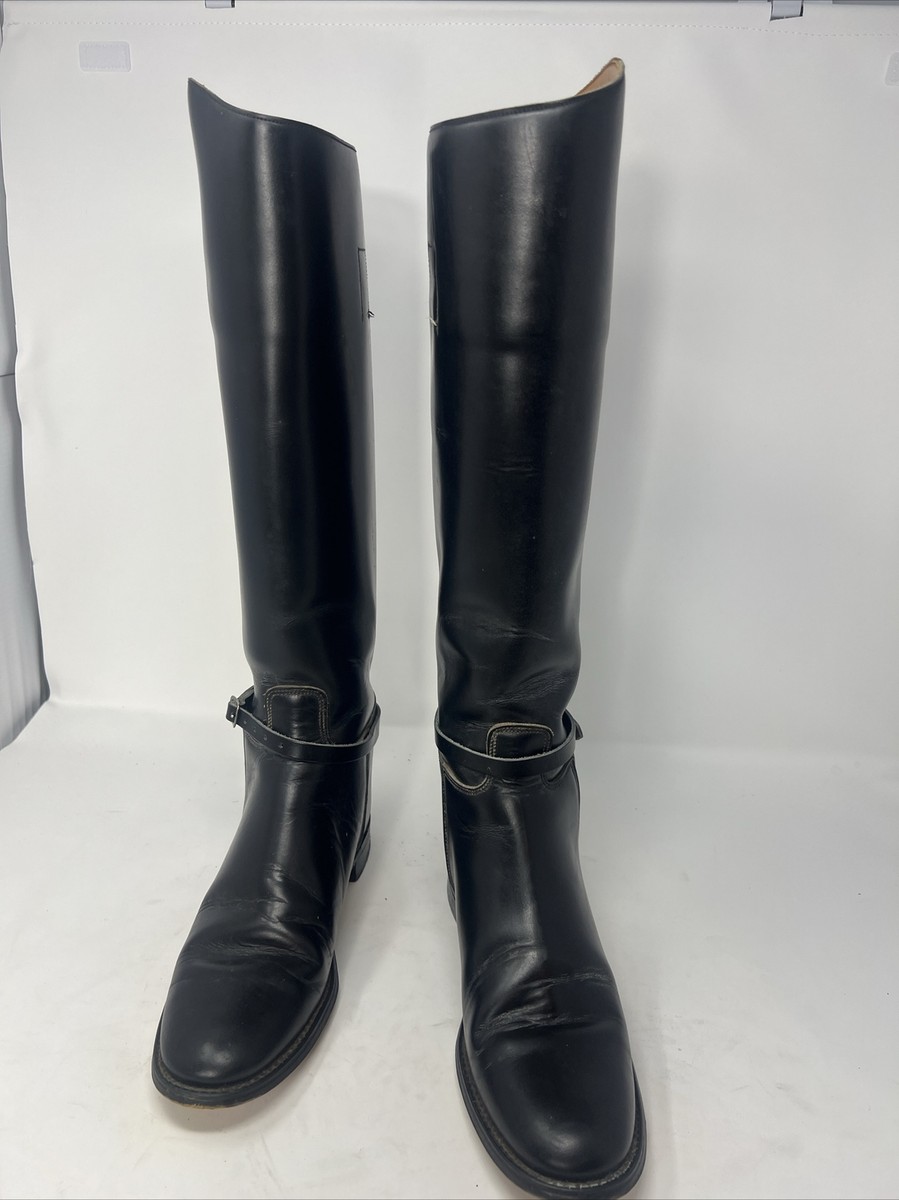 Bottes D'équitation Marlborough – Femme 7.5 UK – Cuir Noir – Fabriquées En Angleterre
