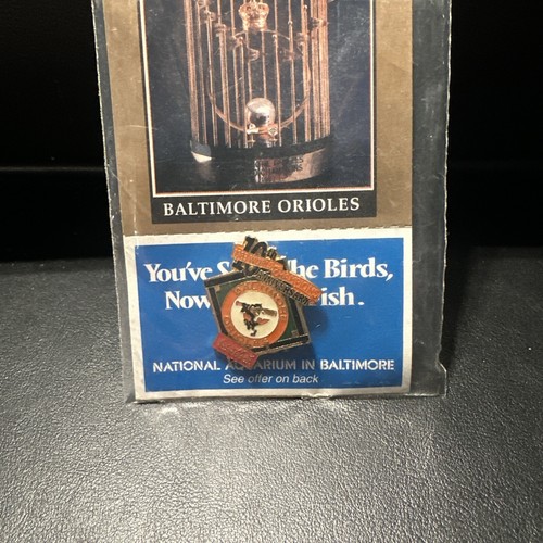 Baltimore Orioles 10th Anniversary 1983 World Champions Lapel Pin In-Plastic - Picture 2 of 3
