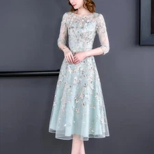 Cocktail Dresses Size 6-18 for Women Evening Party Wedding Guest Designer Midi