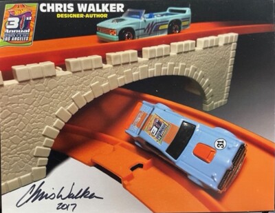 VRHTF VTG NHRA SIGNED CHRIS WALKER 50TH ANNI HOT WHEELS CONVENTION HAND OUT