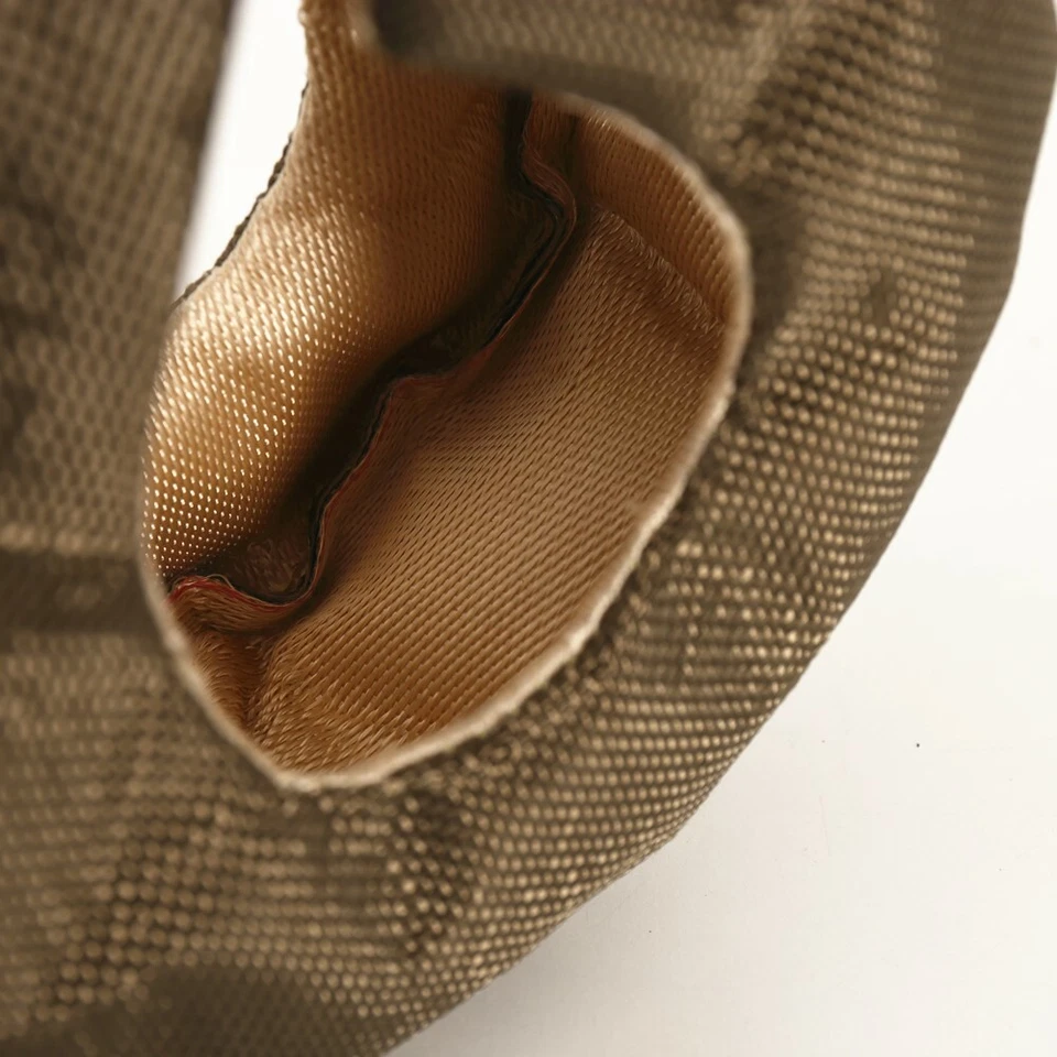 Manta turbo de titanio T4 protector térmico barrera turbocompresor cubierta envoltura fibra Foto 4 de 4