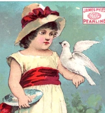 1880s James Pyles Pearline Washing Soap Lot Of 2 F131