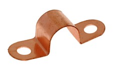 Copper Full Saddle Clamps for Pipes / Hoses 3/16", 1/4", 5/16", 3/8" & 1/2"