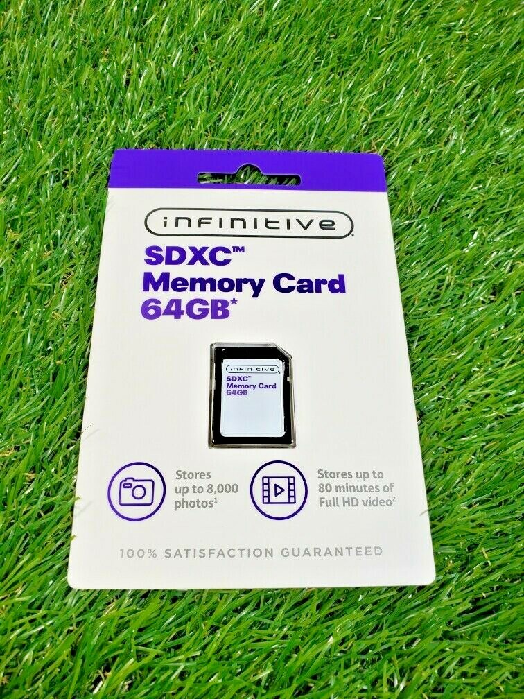 NEW** Infinitive Micro SDXC Memory Card 64GB Micro SDHC 80-56