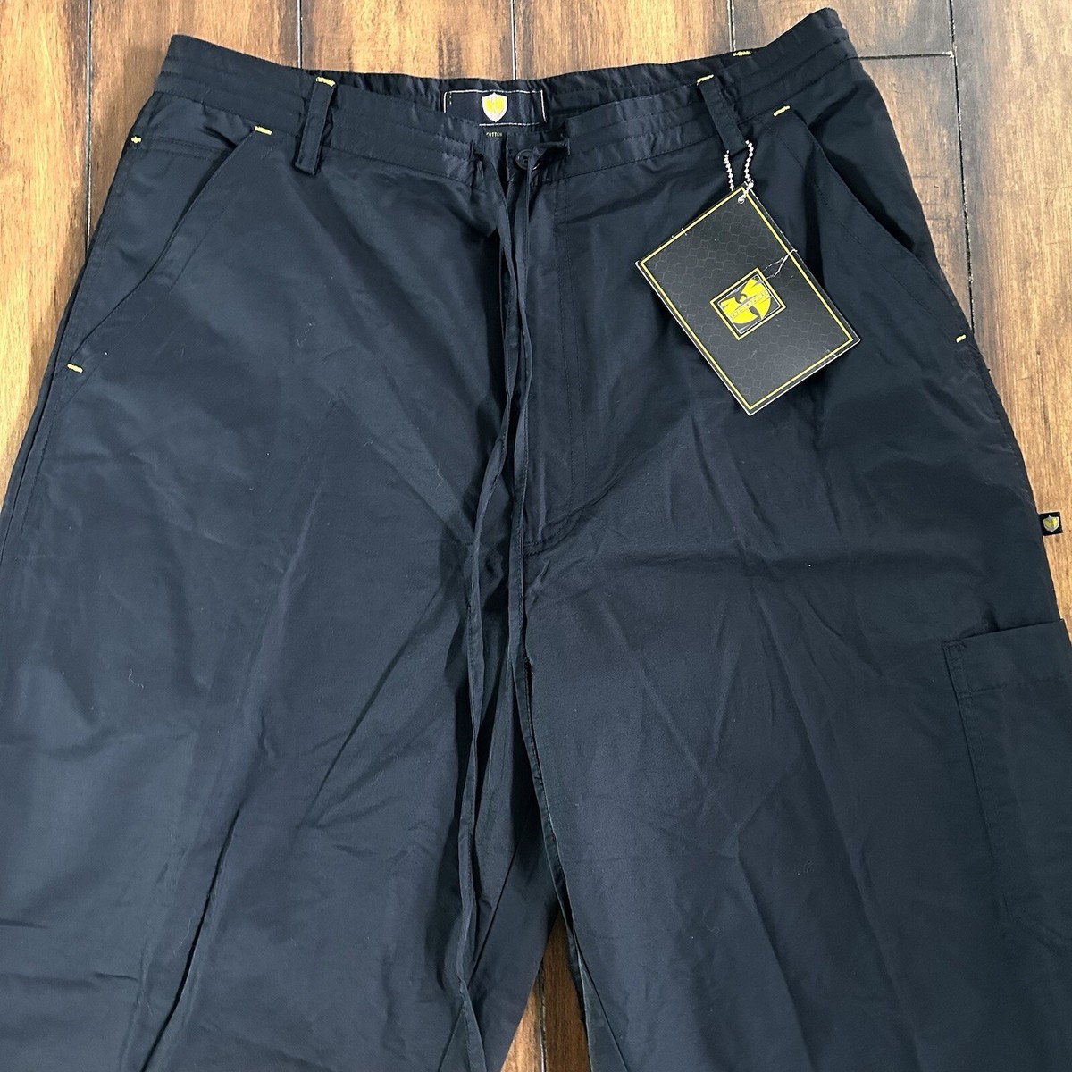 Vintage Wu-Tang Track Pants Men's Large Black Wu Wear Baggy