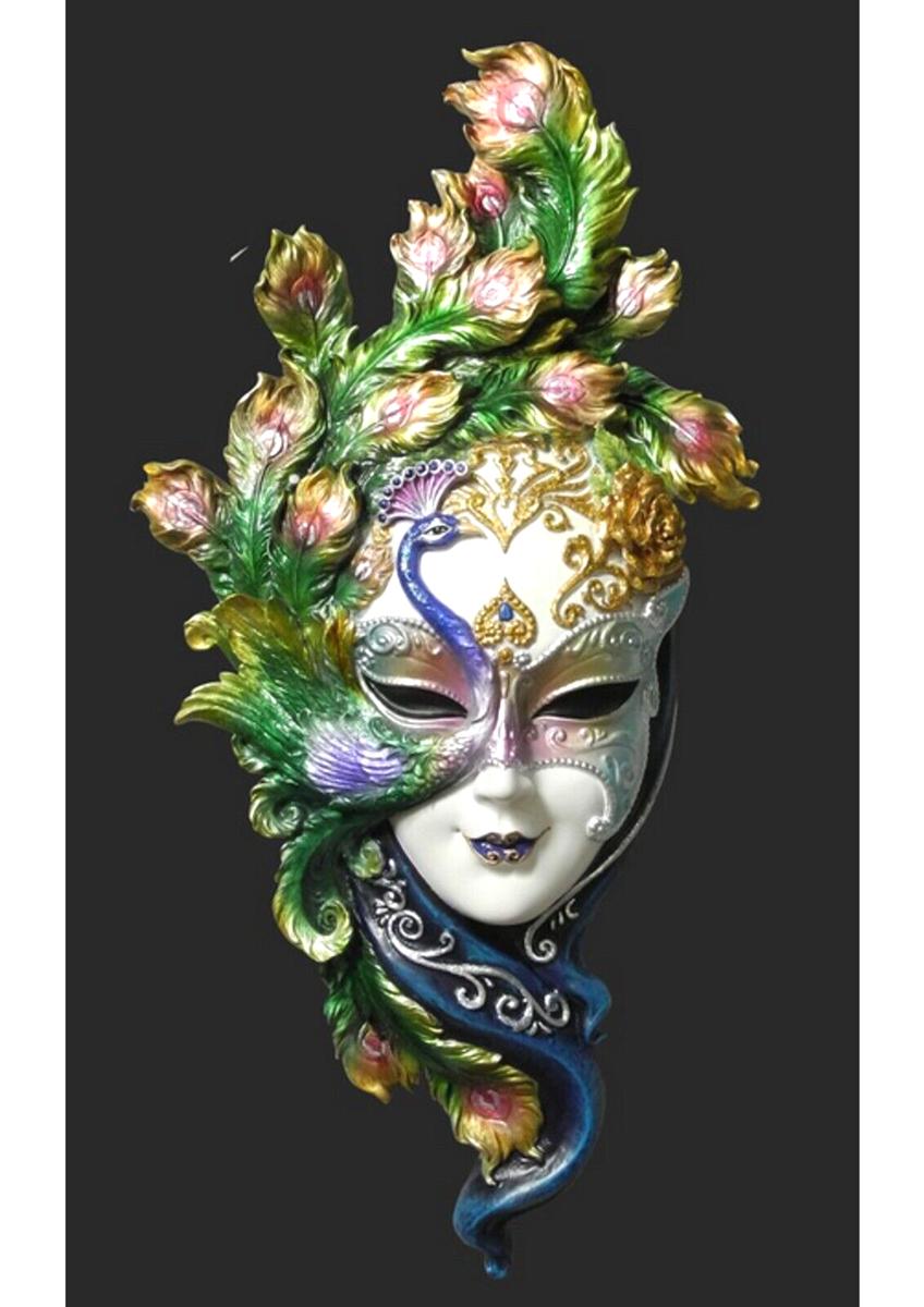 Maschera Veneziana Decorativa da Parete Maschere Vintage da